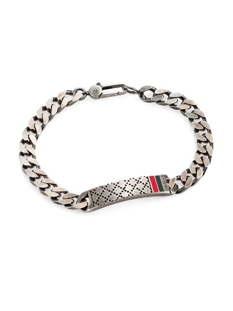 gucci silver fine jewellery|gucci silver jewelry for men.